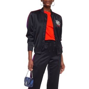 Kenzo embroidered satin-crepe bomber jacket
